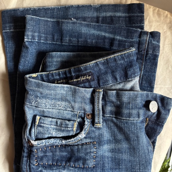 Citizens of Humanity Faye Low Rise Flare Jeans 28 Original Length Made in USA - Picture 11 of 13